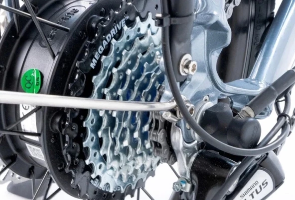 Alba Fold X NFC 36V 10.4Ah Katlanır Elektirkli Bisiklet ANTRASİT GRİ - 8