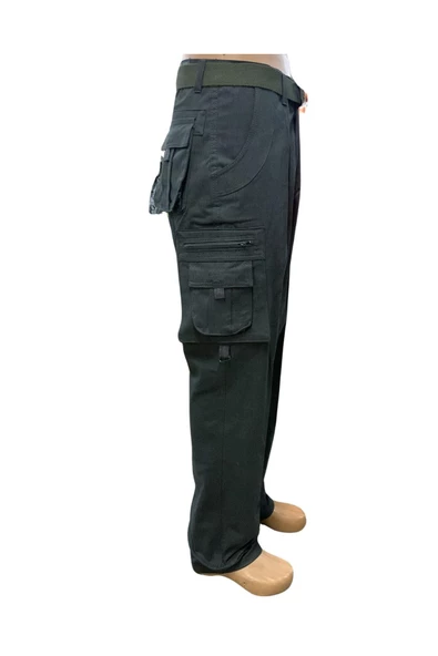 Kargo Cepli Pantolon K.Yeşil - 4