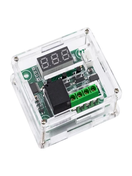 W1209 Dijital Termostat + Şeffaf Kutu
