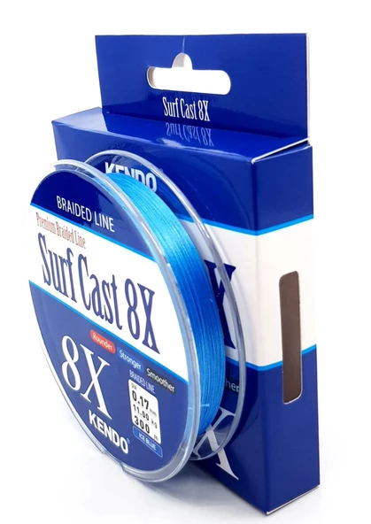 Kendo Surf Cast 8X Fighting 300 mt Örgü İp ( ICE BLUE) - Resim 5