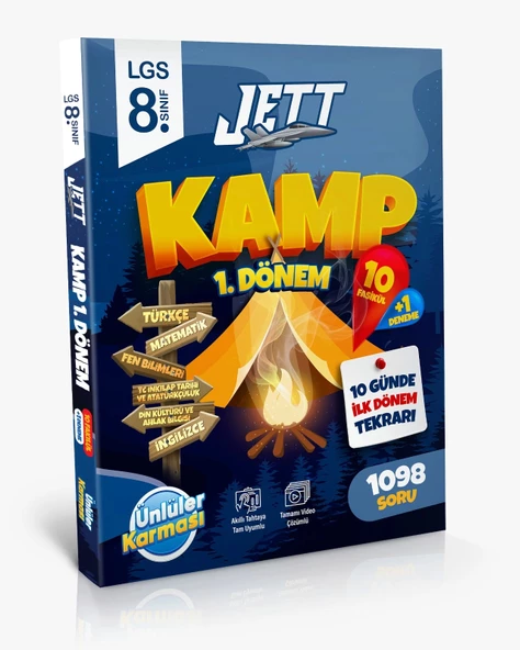 Ünlüler Karması 8.sınıf 1.dönem Tüm Dersler Jett Kamp Yeni