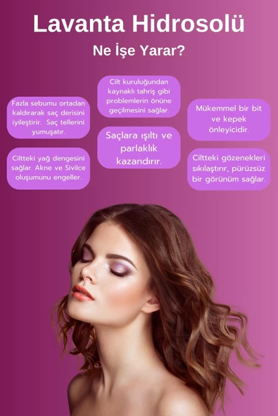 Agon Saf Lavanta Suyu 100 ML Canlandırıcı ve Besleyici Etkili Saç ve Yüz Toniği - 3