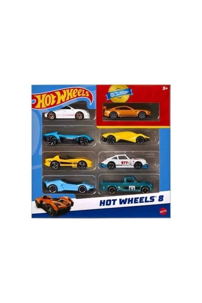 HPV78 Hot Wheels 8'li Araba Seti