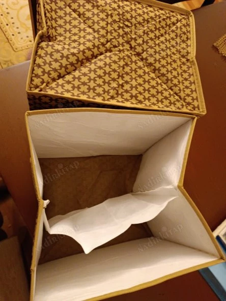 Düzenleyici Organizer - Çok Amaçlı Dolap Içi Kutu ,4 adet lot süpriz fiyat - Ebat : 30 x 25 x 23 cm.  Çift hazneli - 3