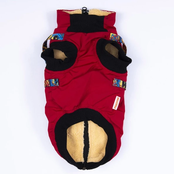 PawStar  Kırmızı Nuuk Kolsuz Yelek Yağmurluk Küçük ve Orta Irk - 7