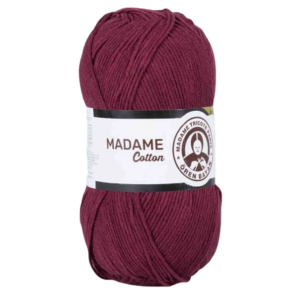 Ören Bayan Madame Cotton Örgü İpi - Bordo - 1 Adet - ( Renk Kodu: 010 ) ürün görseli 1