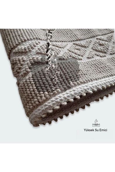 Soffy Kahve & Kahve 2 Adet 50x70 cm Banyo Paspası %100 Doğal Pamuk Ayak Paspası Ayak Havlusu - 5