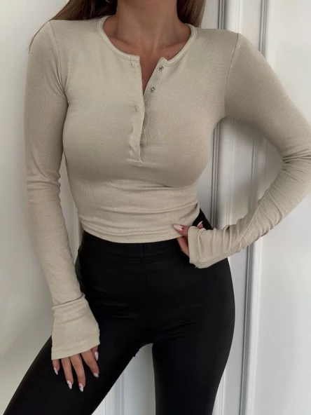 Uzun Kollu Crop - Taş - 3