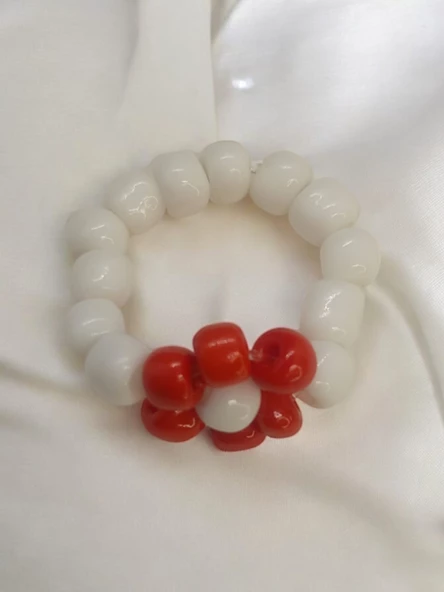 Kum Boncuklu El Yapımı Papatya Yüzük - 4