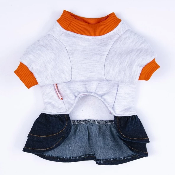 PawStar Gri Santa Rosa Elbise - Resim 5