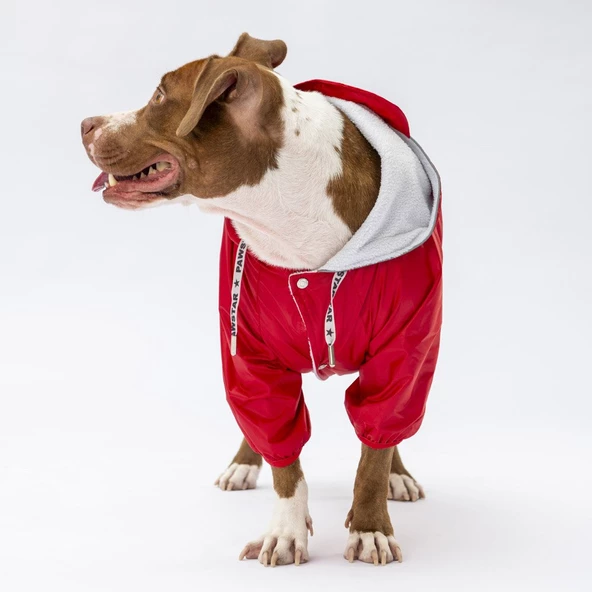 PawStar Kırmızı Muson Büyük Irk Yağmurluk - 3