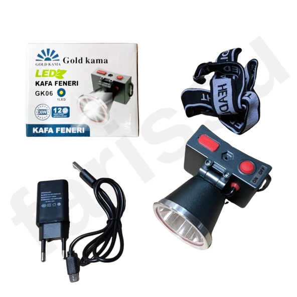 gold kama ultra yüksek güç profesyonel kafa feneri kafa lambası - 5