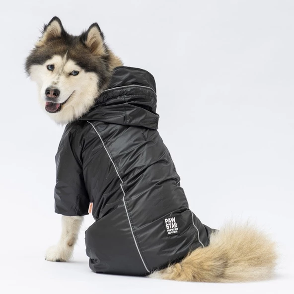 PawStar Siyah Muson Büyük Irk Yağmurluk - 2