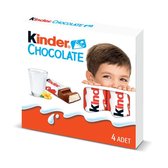 KİNDER CHOCOLATE 4'LÜ 1PAKET 50GR