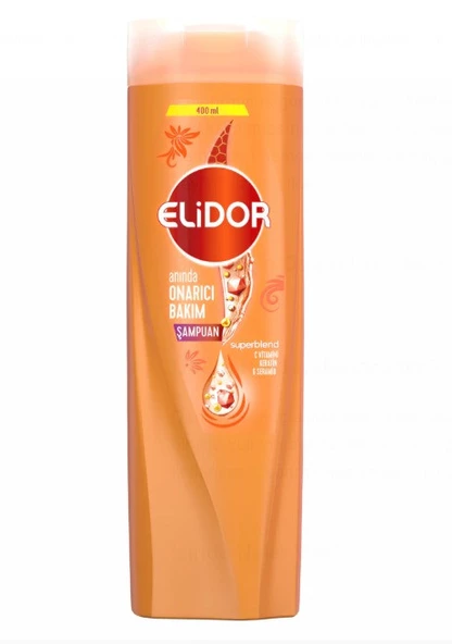 Elidor Superblend Saç Bakım Şampuanı Anında Onarıcı Bakım C Vitamini Keratin Seramid 400 ML