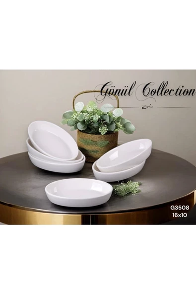 Gönül Tekli 16cm Kayık Tabak G3508
