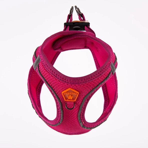 PawStar  Fucshia - Fuşya Airmesh Köpek Göğüs Tasması - 2