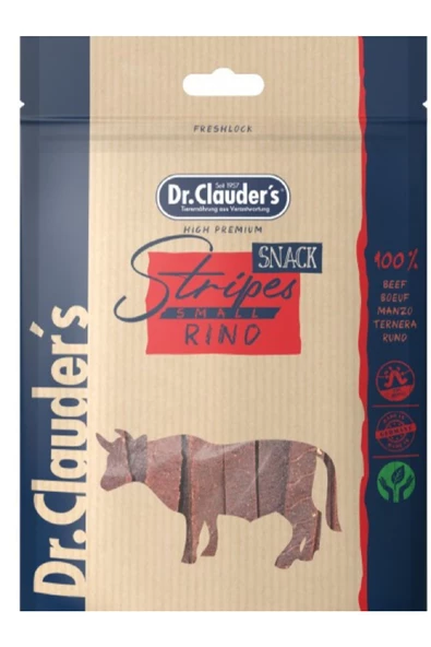 DR.CLAUDER'S BİFTEK FİLETO KÖPEK ÖDÜLÜ (RINDERFILET STREİFEN) 80 G