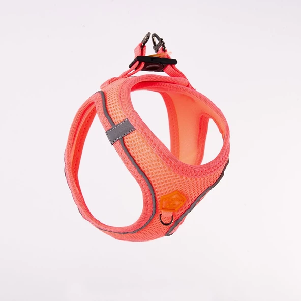 PawStar  Neon Pink - Neon Pembe Airmesh Köpek Göğüs Tasması - Resim 3