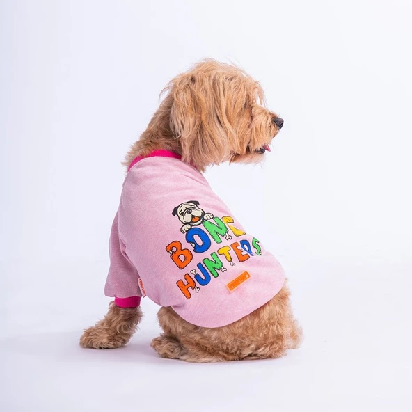 PawStar Pembe Bone Hunter Sweat Küçük ve Orta Irk
