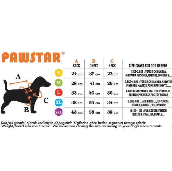 PawStar Neon Sarı Railway Küçük ve Orta Irk Yelek - 7