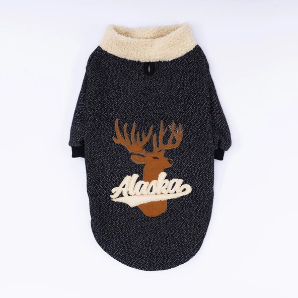 PawStar Siyah Kırçıllı Alaska Büyük Irk Sweat - 4
