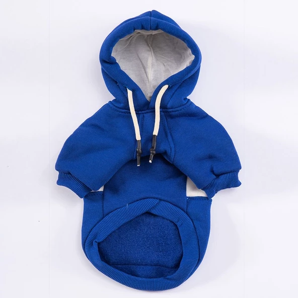 PawStar Mavi Cute Hoodie Küçük ve Orta Irk - Resim 5