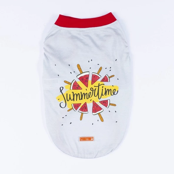 PawStar Gri Summer Büyük Irk T-Shirt - 4