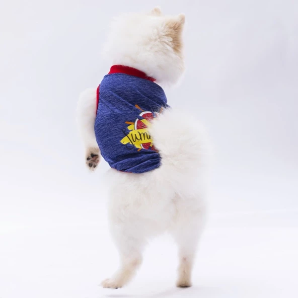 PawStar Lacivert Summer Time T-Shirt - 3