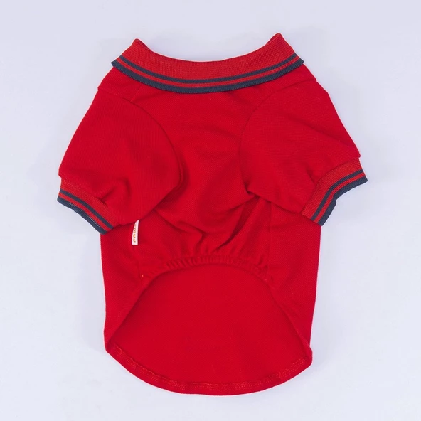 PawStar Kırmızı Marine Polo Yaka T-Shirt - 5