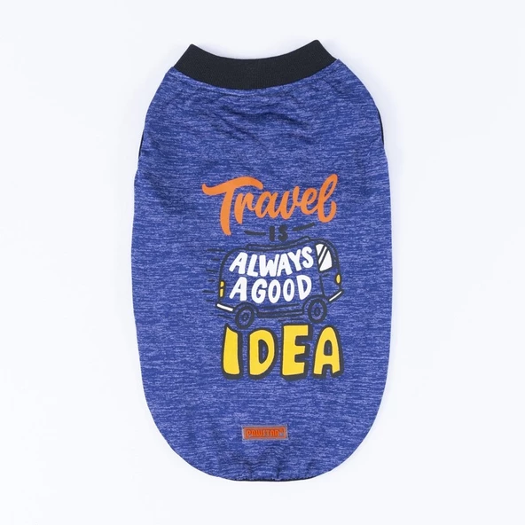 PawStar Lacivert Travel Büyük Irk T-Shirt - 4