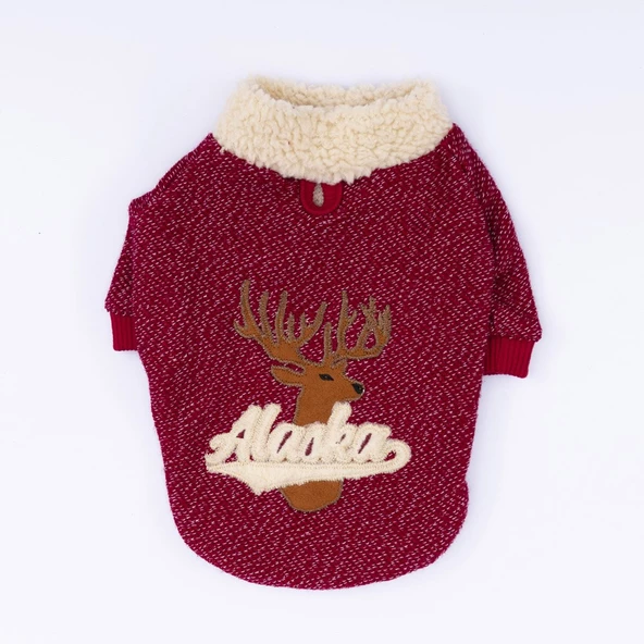 PawStar Bordo Alaska Sweat Küçük ve Orta Irk - Resim 5
