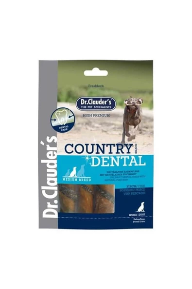 Dr Clauders Country Dental Balıklı Köpek Ödülü 120 gr