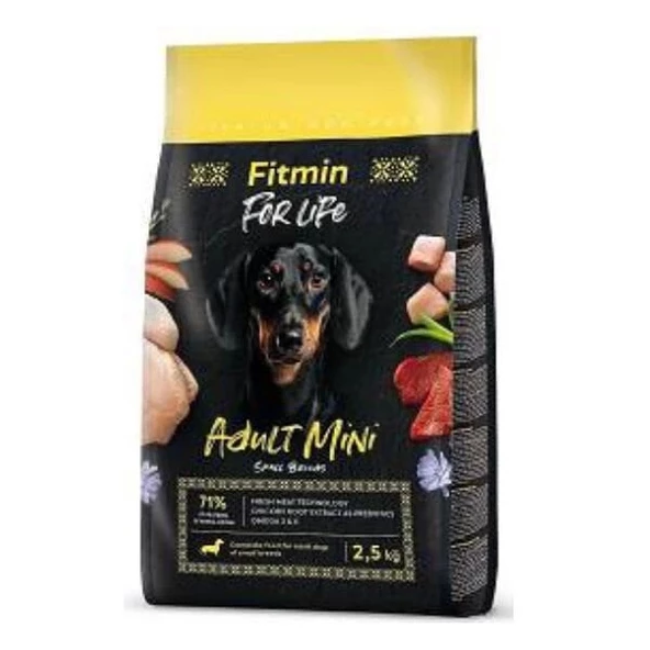 Fitmin For Life Mini Irk Kümes Hayvanlı Yetişkin Köpek Maması 2.5 Kg - 1