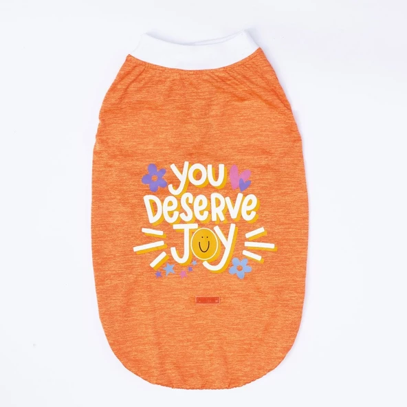 PawStar Turuncu Joy Büyük Irk T-Shirt - 4