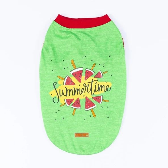 PawStar Yeşil Summer Büyük Irk T-Shirt - Resim 4