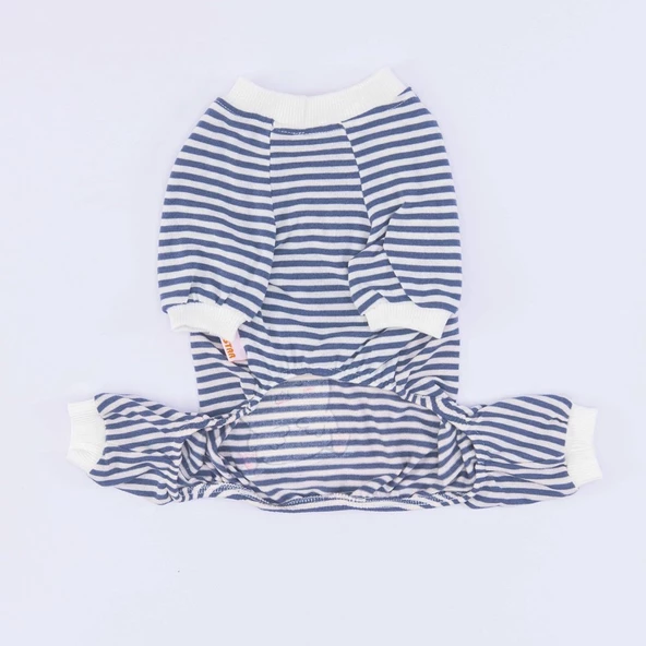 PawStar Lacivert Let Me Sleep Pijama Tulum - Resim 5