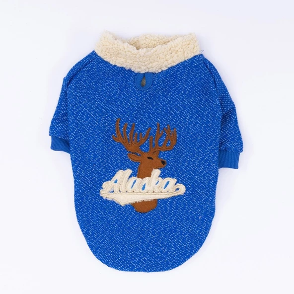 PawStar Sax Mavi Alaska Sweat Küçük ve Orta Irk - 6