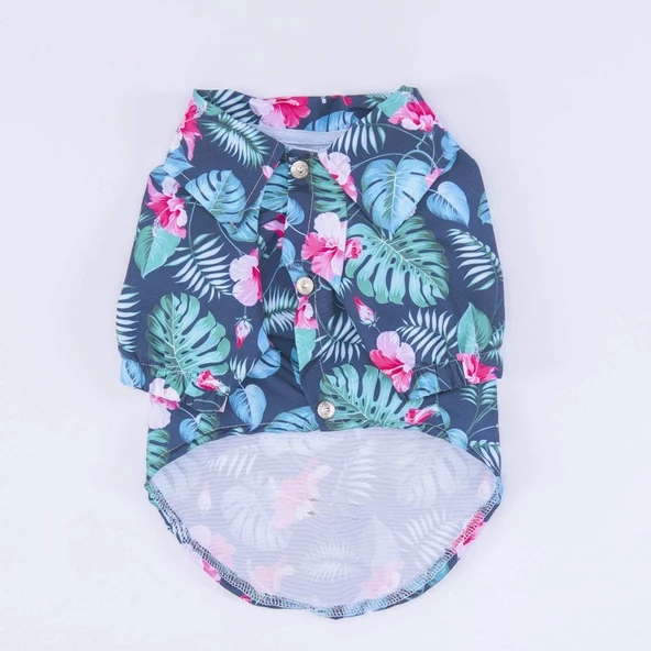 PawStar Floral Desenli Gömlek - 5