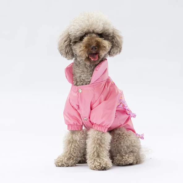 PawStar  Pembe Victoria Yağmurluk Küçük ve Orta Irk - Resim 3