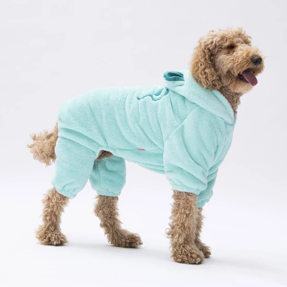 PawStar Mint Koala Büyük Irk Tulum Yağmurluk - 2