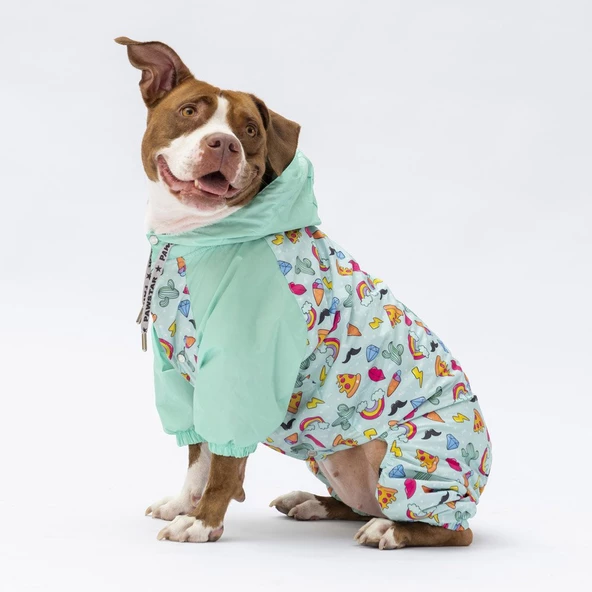 PawStar Tokyo Büyük Irk Tulum Yağmurluk - Resim 4