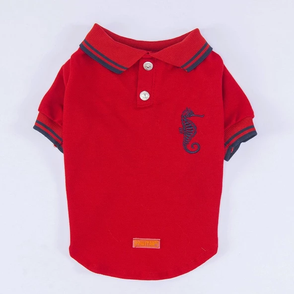PawStar Kırmızı Marine Polo Yaka T-Shirt - 4