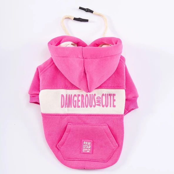 PawStar Pembe Cute Hoodie Küçük ve Orta Irk - 4