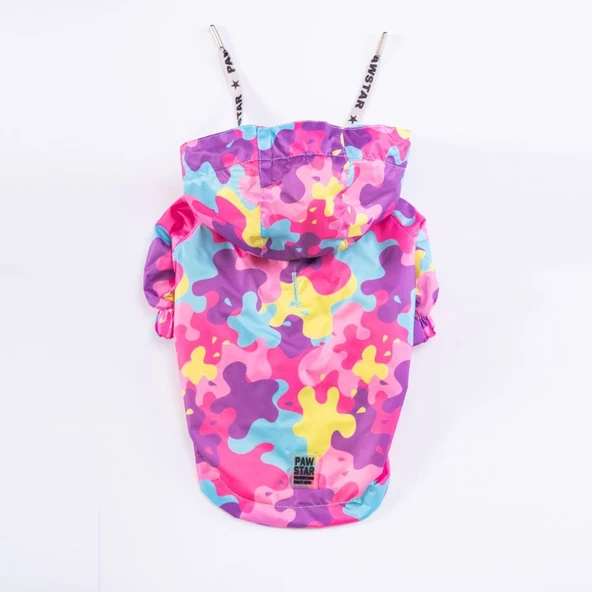 PawStar Rosea Camouflage Büyük Irk Yağmurluk - 4