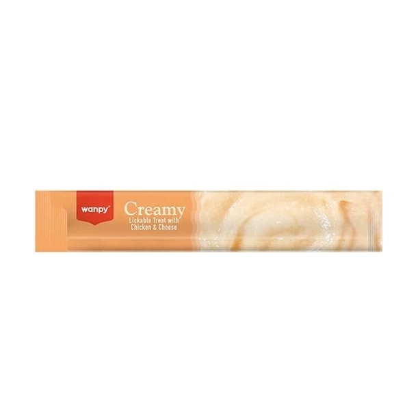 Wanpy Krema Tavuklu ve Peynirli Sıvı Köpek Ödülü 5x14 Gr - 2