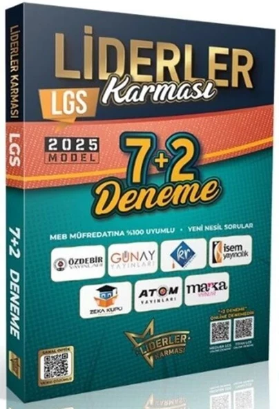2025 Model 8. Sınıf LGS Tüm Dersler 7+2 Deneme Liderler Karması