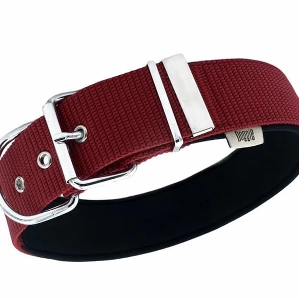 Doggie Konfor Dokuma Köpek Boyun Tasması Small Kırmızı 5x50-60 Cm - 2