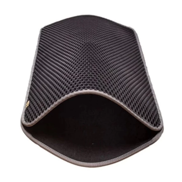 Cattie Altıgen Model Kum Toplayıcı Fonksiyonel Kedi Paspası Large Gri 50x75 Cm - 3
