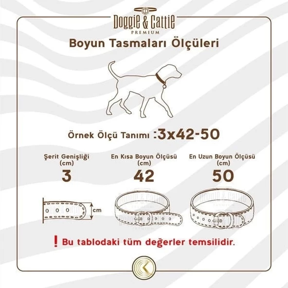 Doggie Comfort Dokuma Köpek Boyun Tasması Medium Haki 1.5x25-30 Cm - 4